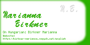 marianna birkner business card